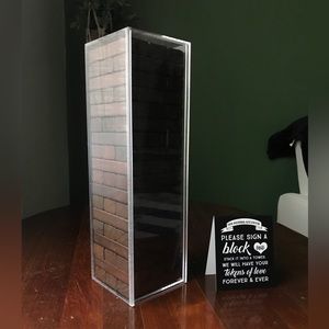 Brick Block Guest Book Tower
